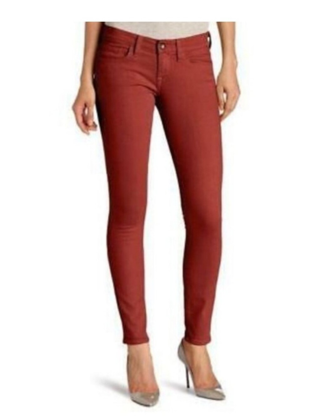Lucky Brand Orange Super Skinny Retro Jeans